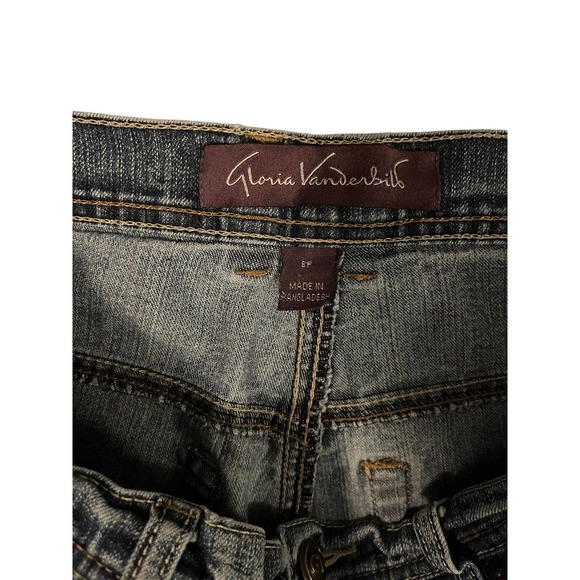 Gloria Vanderbilt Womens Jeans Size 8P Blue Denim Trending Amanda - Picture 3 of 5